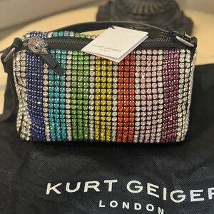 Kurt Geiger Multicolor Crystal Embellished Bag